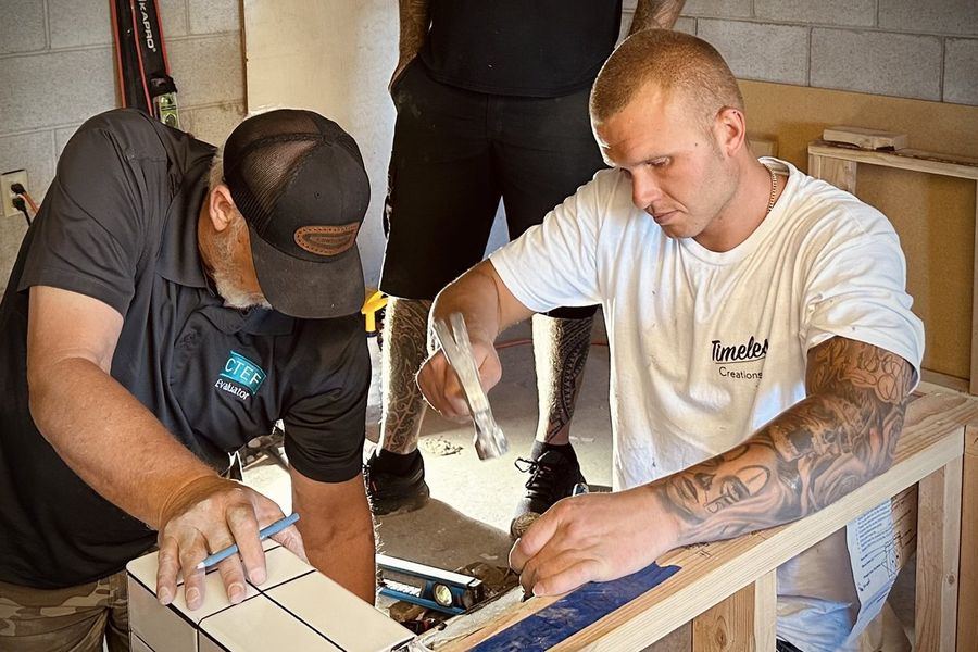 Micah during the CTEF hands-on exam